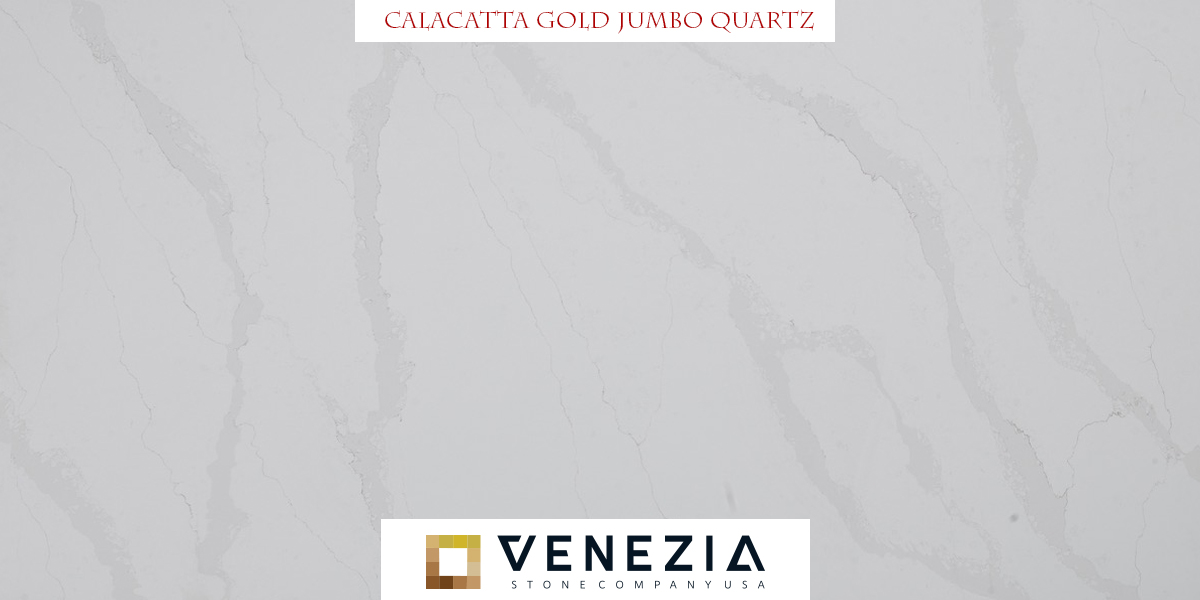 Calacatta Gold Jumbo Quartz, 2cm