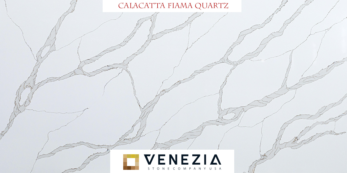 CALACATTA FIAMA QUARTZ, white countertops, quartz, kitchen island