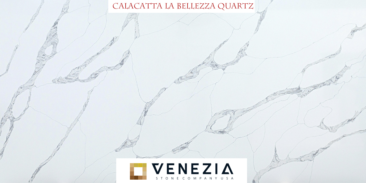 CALACATTA LA BELLEZZA QUARTZ, quartz, quartz countertops, kitchen, luxury kitchen, MSI, Gramacco