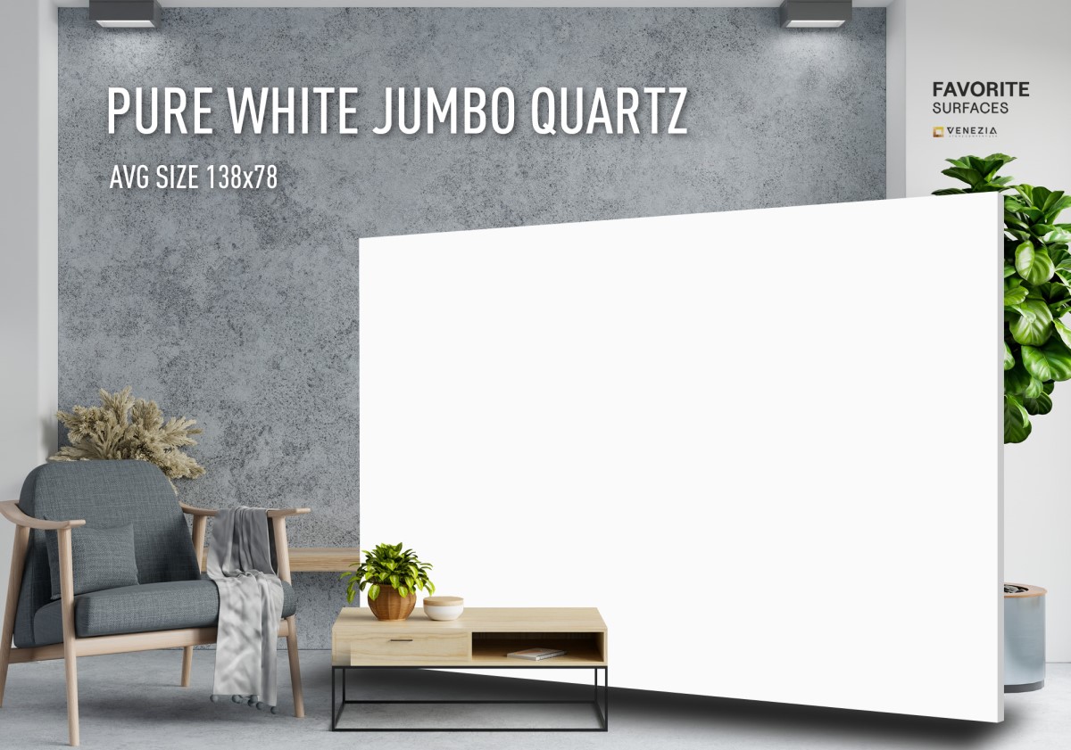 Pure White Jumbo Quartz