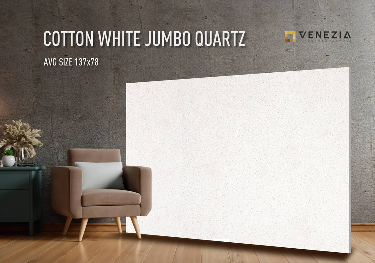 Florida! Cotton White Jumbo Quartz in stock!