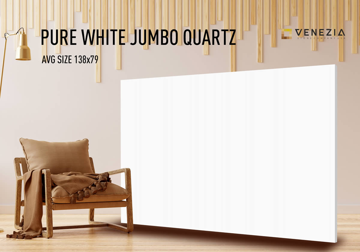 Pure White Jumbo Quartz in stock!