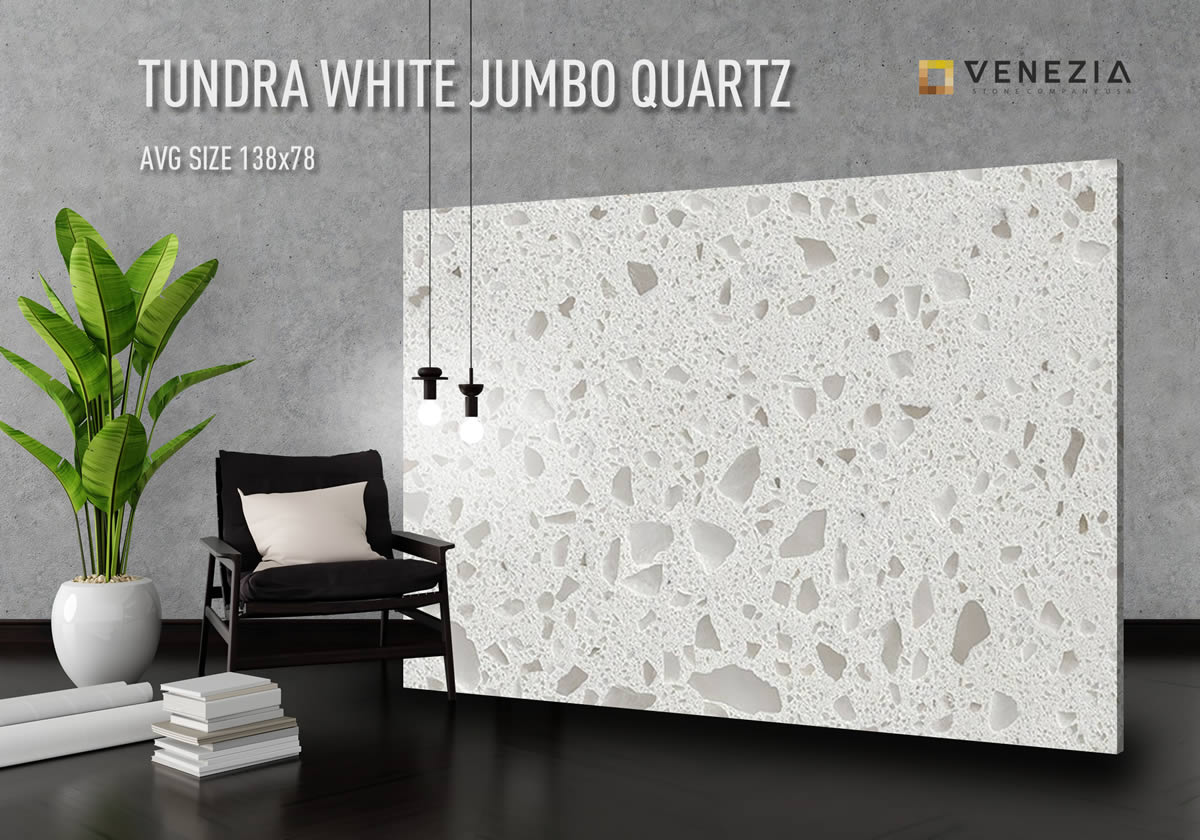 Tundra White Jumbo Quartz in stock!