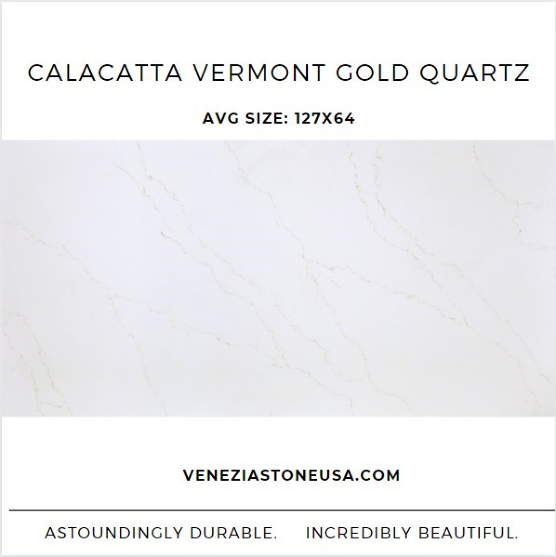 Calacatta Vermont Gold Quartz