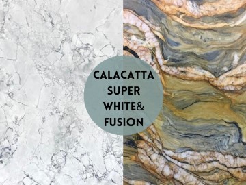 Calacatta Super White Quartzite & Fusion Quartzite